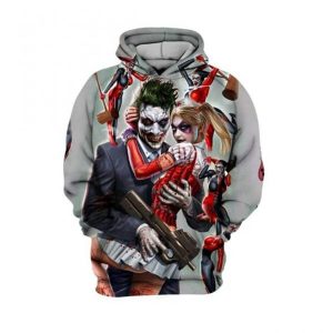 Harley Quinn Joker Love Valentine 3D Hodie
