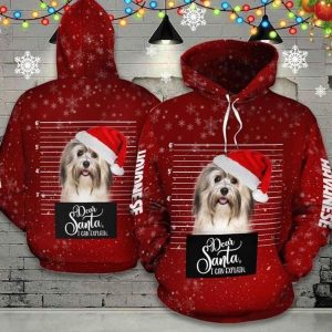 Havanese Christmas Cute Design 3D Printed Sublimation Hoodie Christmas