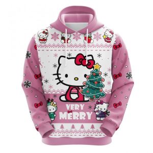 Hello Kitty 1 Christmas Cute Noel Mc Ugly Hoodie 3D