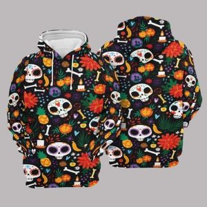 Hoodie 3D Day Of The Dead Unisex