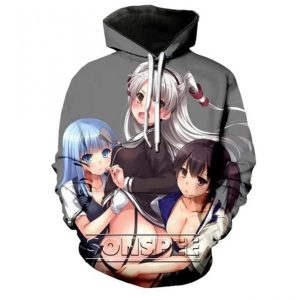 Hoody Hoodie Streetwear Suit Logo Sexy Cosplay Cat Girl 3D Hoodie