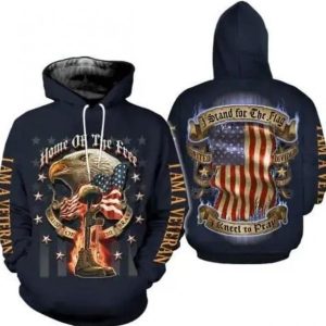I Am A Veteran I Stand For The Flag I Knee To Pray 3D Hoodie