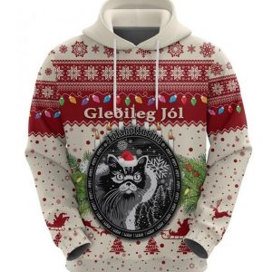 Iceland Ugly Christmas Cream Cool Design 3D Printed Sublimation Hoodie