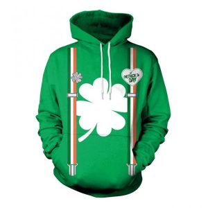 Irish Pullover Hoodie St Patricks Day Green 3D