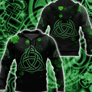 Irish Stpatrick Celtic Trinity Knot 3d Hoodie