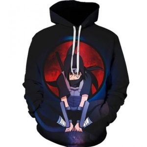 Itachi Sharingan Dope Anime Naruto 3D Print Hoodie
