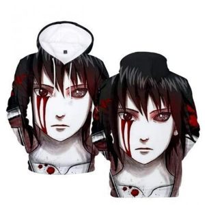 Itachis Bleeding Eyes 3D Printed Hoodie