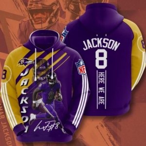 Jackson 8 Here We Are Sport Hoodie 3D