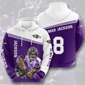 Jackson Ravens 8 Hoodie 3D