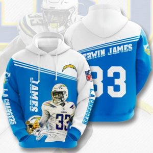 James La Chargers Hoodie 3D