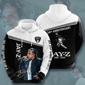 Jay Z Rapper Anniversary 3D Pullover Hoodies