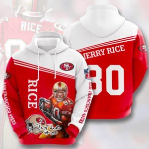 Jerry Rice 80 49Ers Hoodie 3D