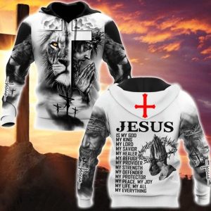 Jesus Is My God Jesus Hoodie 3D