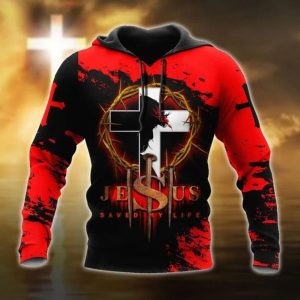 Jesus Saves My Life Jesus 3D Hoodie