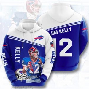 Jim Kelly 12 Hoodie 3D