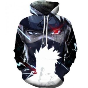 Kakashi Hatake 3D Print Japanese Anime Naruto Shippuden Hoodie