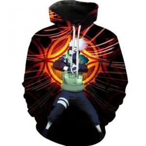 Kakashi Ready to Fight 3D Printed Hoodie
