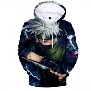 Kakashi Sensei Anime Naruto 3D Print Hoodie