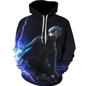 Kakashi Shiden Jutsu Dope Anime Naruto 3D Print Hoodie