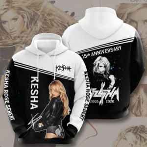Kesha Singer Anniversary 3D Pullover Hoodies