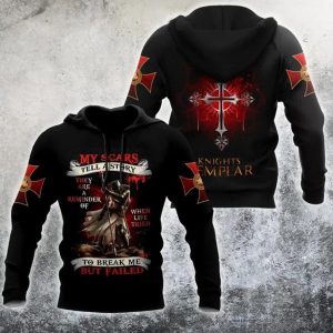 Knights Templar A Warrior Of Christ Jesus Hoodie 3D