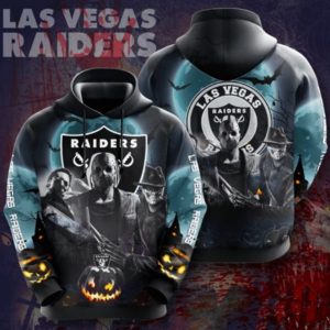 Las Vegas Raiders Scary Hoodie 3D