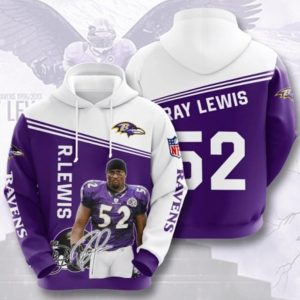 Lewis 52 Purple Hoodie 3D