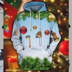 Logger Xmas Blue Cute 3D Printed Sublimation Hoodie