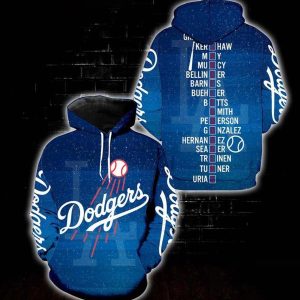 Los Angeles Dodgers Champions New Team 3D Hoodie