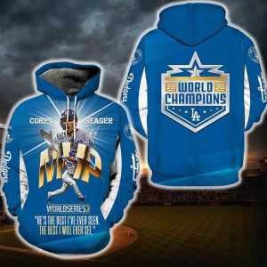 Los Angeles Dodgers Corey Seager New Hoodie 3D