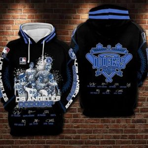 Los Angeles Dodgers Nfl Football Anniversary 3d Hoodie
