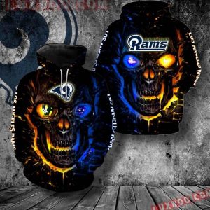 Los Angeles Rams All Over Print Hoodie 3D