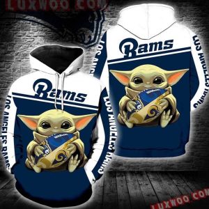 Los Angeles Rams Baby Yoda New Hoodie 3D