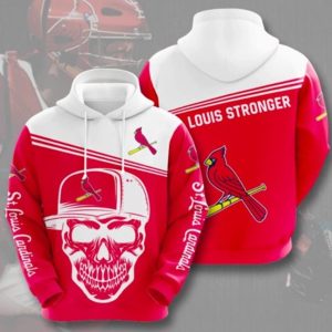 Louis Stronger Stlouis Cardinals Red Hoodie 3D