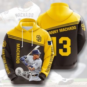 Machado San Diego Padres Hoodie 3D