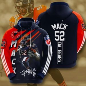 Mack 52 Da Bears Hoodie 3d