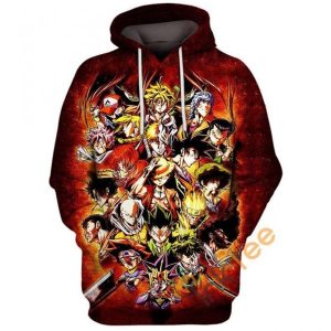 Main Anime Characters Hoodie 3D