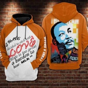 Martin Luther King Men Women All Over Print 3D Hoodie