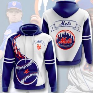 Mets Sport Hoodie 3D White