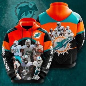 Miami Dolphins Sport Hoodie 3D