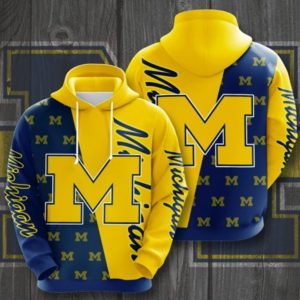 Michigan Yellow Hoodie 3D