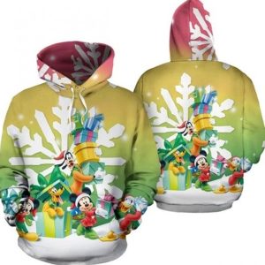 Mickey And Friends Christmas Hoodie 3D