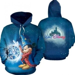Mickey Mouse Disney Magician Frozen Galaxy All Over Printed Custom 3D Hoodie