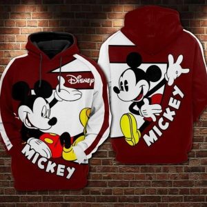 Mickey Mouse Disney Over Print 3D Hoodie