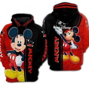Mickey Mouse Walt Disney 3D All Over Printed Hoodie