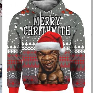 Mike Tyson Merry Chrithmith 3D Ugly Christmas Sweater Hoodie