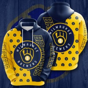 Milwaukee Brewers Sport Style Hoodie 3D