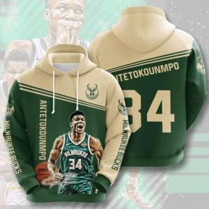 Milwaukee Bucks No1191 Custom Hoodie 3D