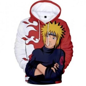 Minato Namikaze Anime Naruto 3D Print Hoodie
