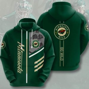 Minnesota Go Wild Green Hoodie 3D